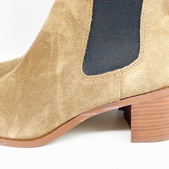 Steve Madden Women's Rockwell Chelsea Boot Tan Suede Size 8 M - Picture 12 of 13